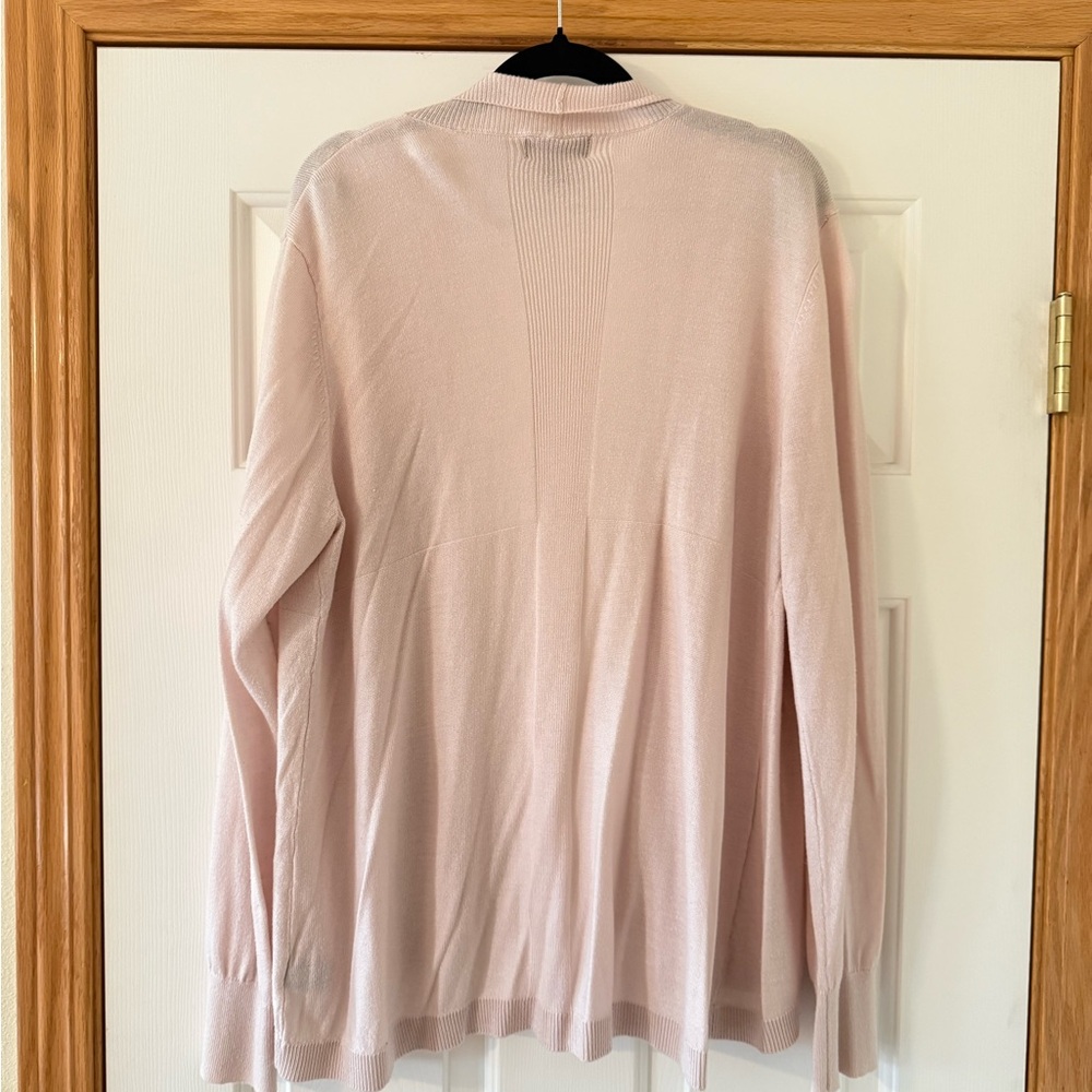 Liz Claiborne Blush Open-Front Women's Cardigan Sweater - Picture 2 of 3